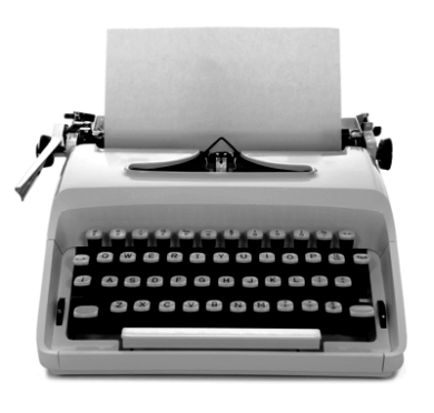 typewriter representing contact
