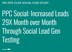 pay-per-click social case study - paid media campaign audit page