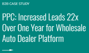 b2b case study - ad audit page