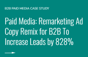 b2b paid media case study - review of paid media page