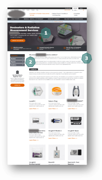 improved product page using cro for b2b medical industry client